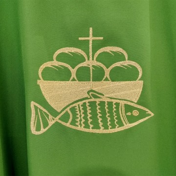 Casula Verde Ricamo Pani e...