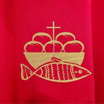 Casula Rossa Ricamo Pani e...