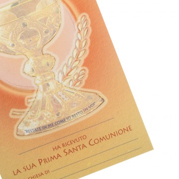 Pergamena Prima Comunione...