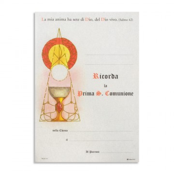 Pergamena Prima Comunione...