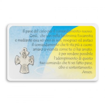 Card Prima Comunione con Croce