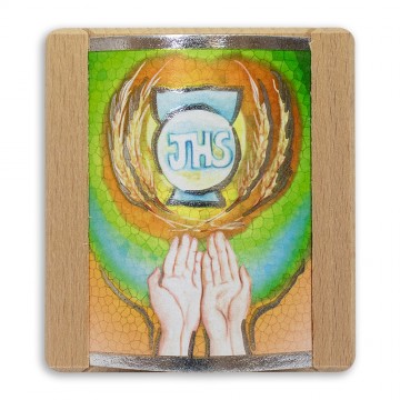 Quadretto Comunione in Legno