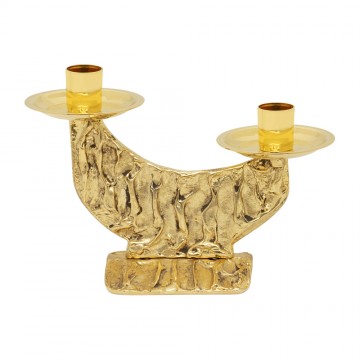 Candeliere Ottone Doppia...