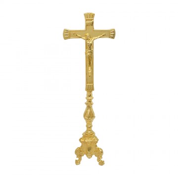 Croce in Ottone su Base Rococò