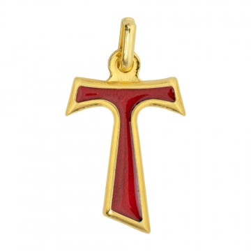 Croce Tau in Metallo Dorato...