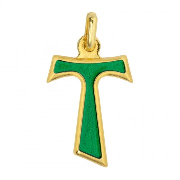 Croce Tau in Metallo Dorato...