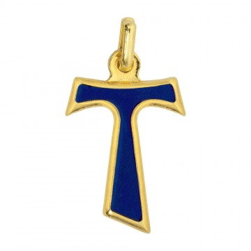 Croce Tau in Metallo Dorato...