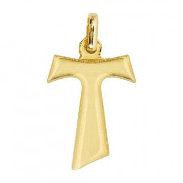 Croce Tau in Metallo Dorato...