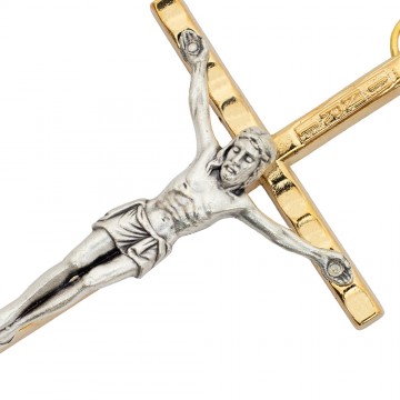 Crocifisso in Metallo Bicolore