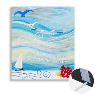 Quadro su Tela con Inserti