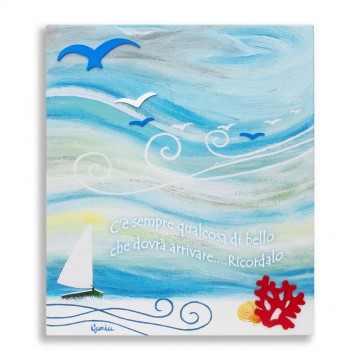 Quadro su Tela con Inserti