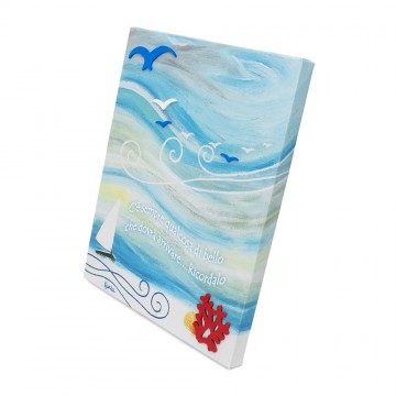 Quadro su Tela con Inserti