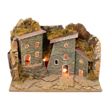 Gruppo Tre Casette con Luce