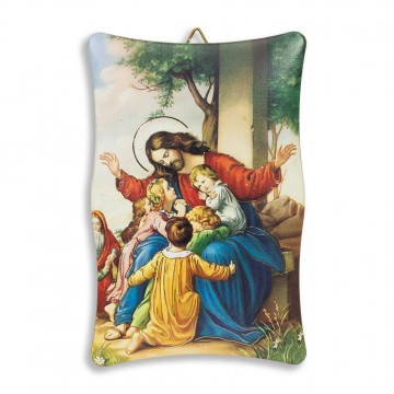 Quadretto Gesù con i Pargoli