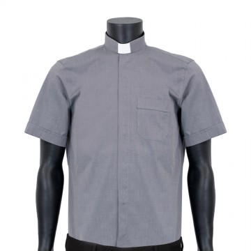 Camicia Clergy Grigio Medio...