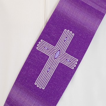 Stola Diaconale Viola con...