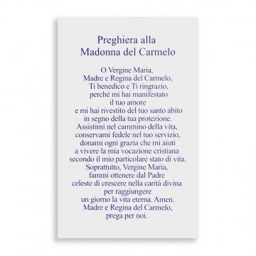 Santino Madonna del Carmelo...