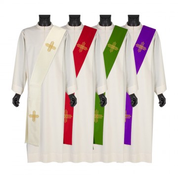 Stola Diacono con Ricamo Croce