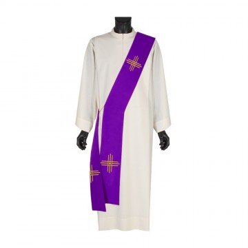Stola Diacono con Ricamo Croce
