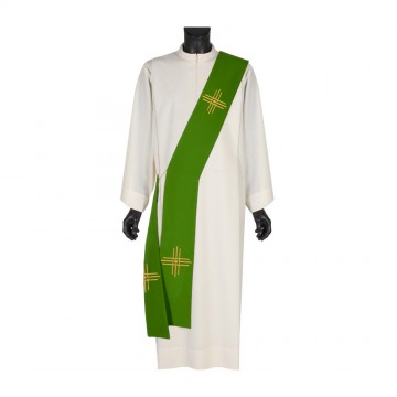 Stola Diacono con Ricamo Croce