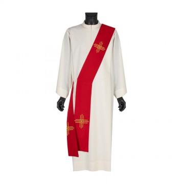 Stola Diacono con Ricamo Croce