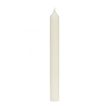 Candela in Cera Bianca h 21 cm