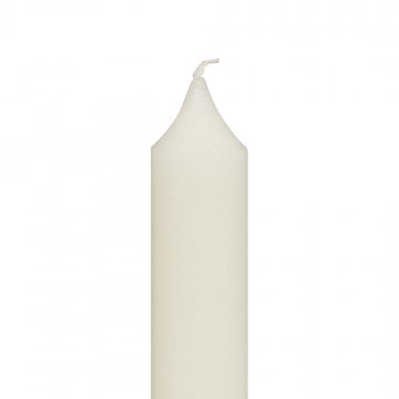 Candela in Cera Bianca h 21 cm