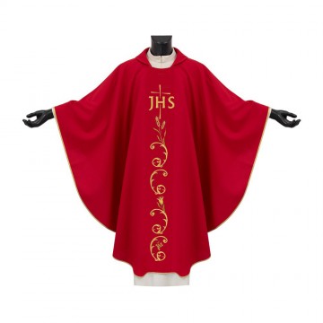 Casula Sacerdotale Ricamo JHS