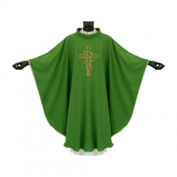 Casula Verde Ricamo Croce...