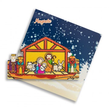 Magnete Natalizio con Capanna