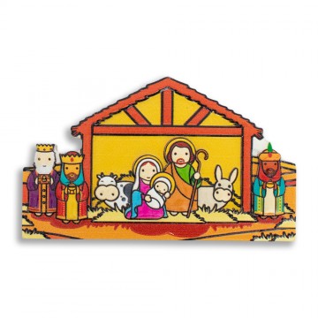Magnete Natalizio con Capanna