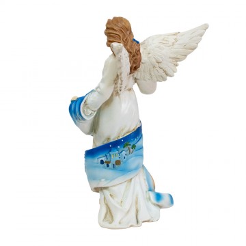 Angelo in Resina con Presepe