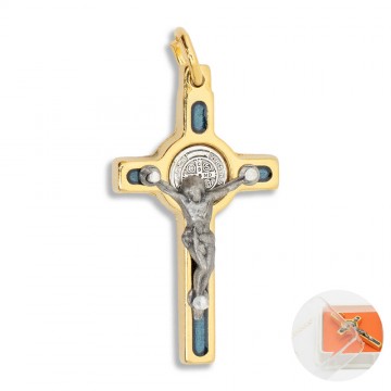 Ciondolo Croce Smaltata San...