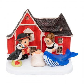 Presepe Islanda in Ceramica...