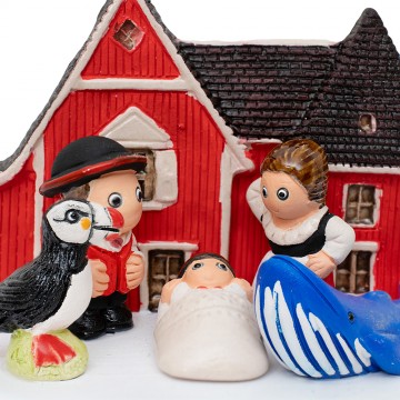 Presepe Islanda in Ceramica...