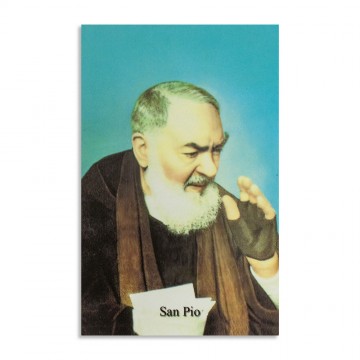 Santino San Pio con Preghiera