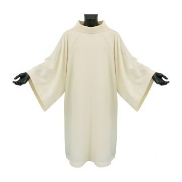 Camice Avorio Collo Monastico