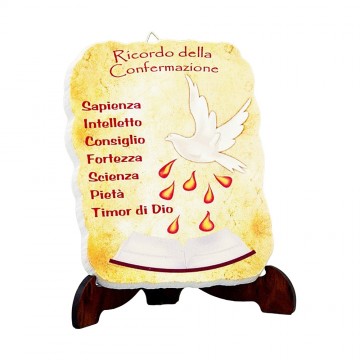 Quadretto pergamena Cresima