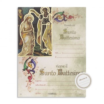 Pergamena Battesimo