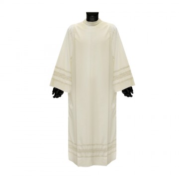 Camice Avorio Ricamato a Mano