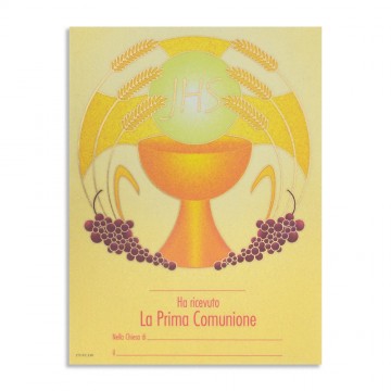 Pergamena Prima Comunione...