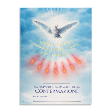 Pergamena Ricordo Cresima