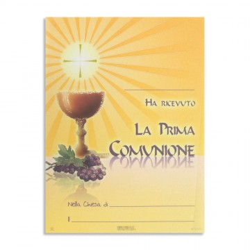 Pergamena Prima Comunione...
