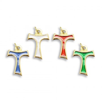 Pendente Tau in Metallo Oro