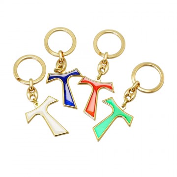 Portachiavi Tau in Metallo