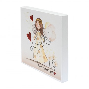 Quadretto in Legno Sorridi...