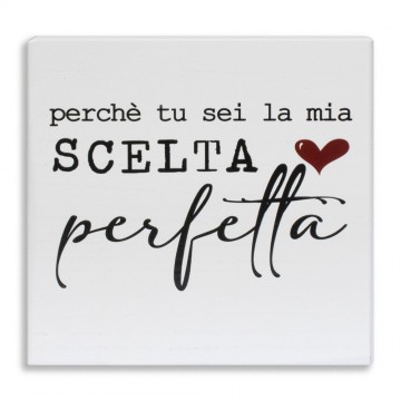 Quadretto Legno con Dedica