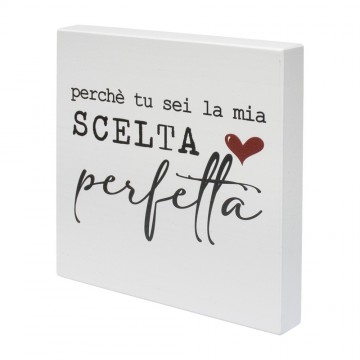 Quadretto Legno con Dedica