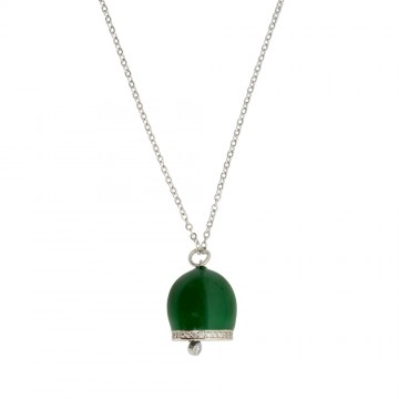 Collana Campanella Verde in...