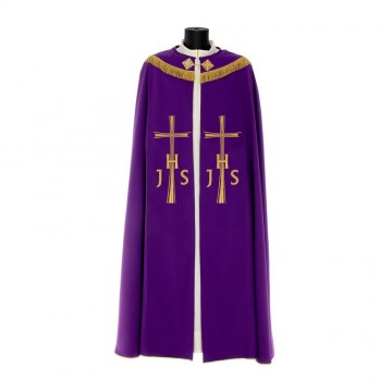 Piviale con Ricamo JHS e Croce